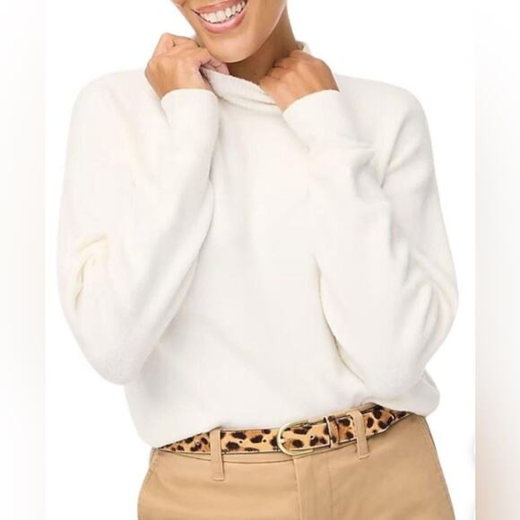 J.Crew Cream Mock Neck Extra Soft Sweater, Women’s XXL NWT - Picture 1 of 7